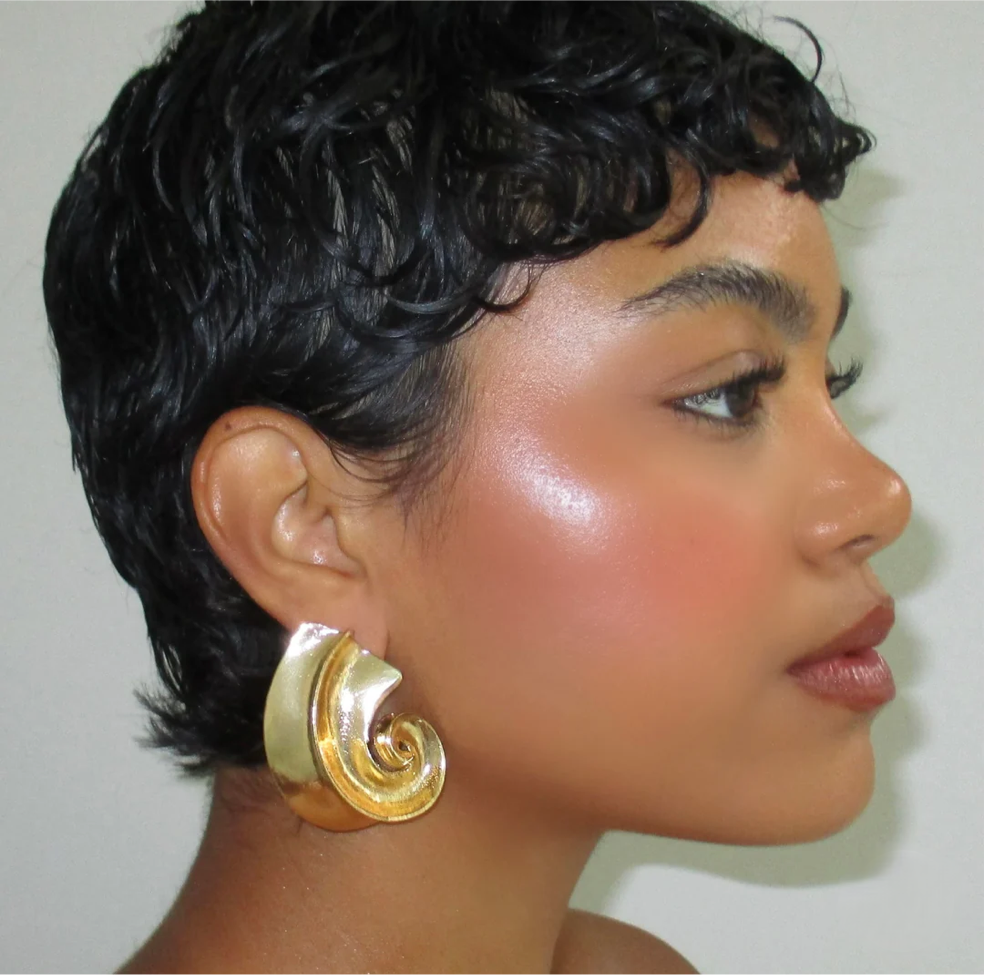 The Gold Coquille Earrings - CĀDDEE JEWELS #