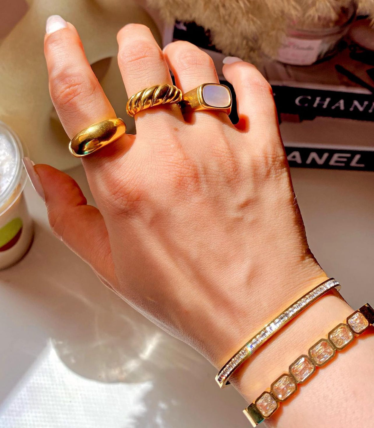 Croissant Chuncky Rings - CĀDDEE JEWELS #