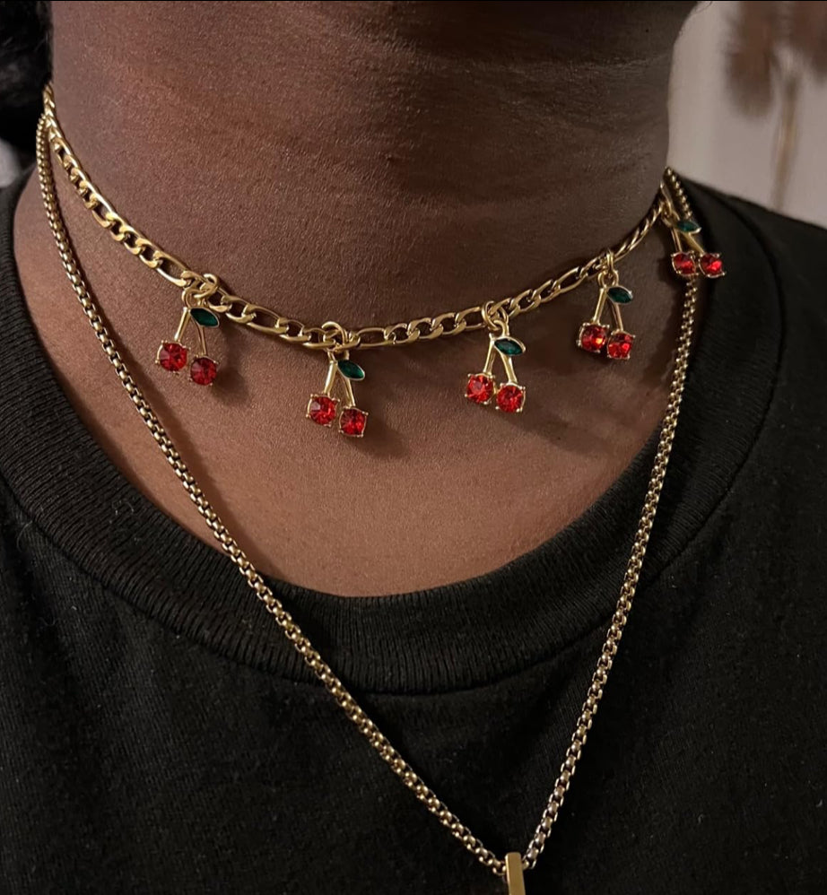 Cherries Pop Necklace - CĀDDEE JEWELS #