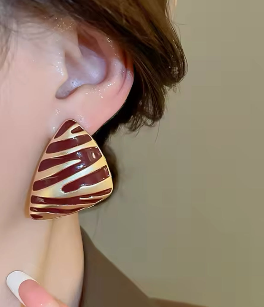 Jen Stripes Zebra Earrings