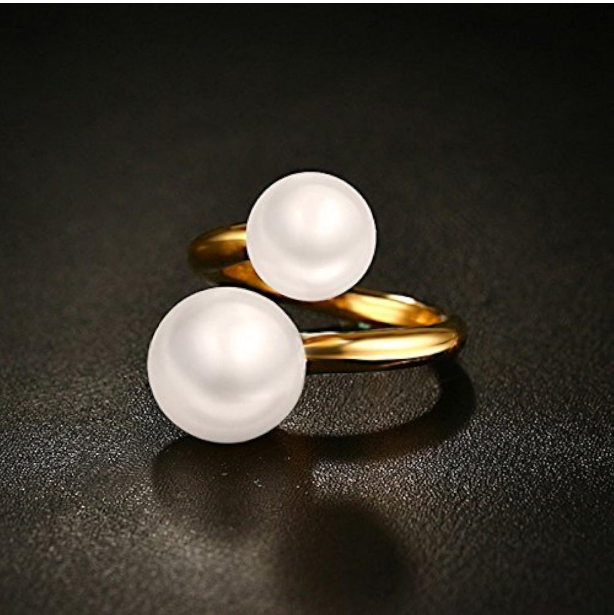 Kareen Simulated Pearl Wrap Ring - CĀDDEE JEWELS #