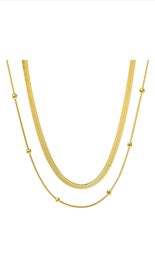 Liza Double Layered Necklace