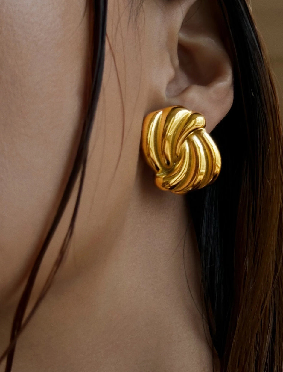 Norman Swirl Earrings - CĀDDEE JEWELS #