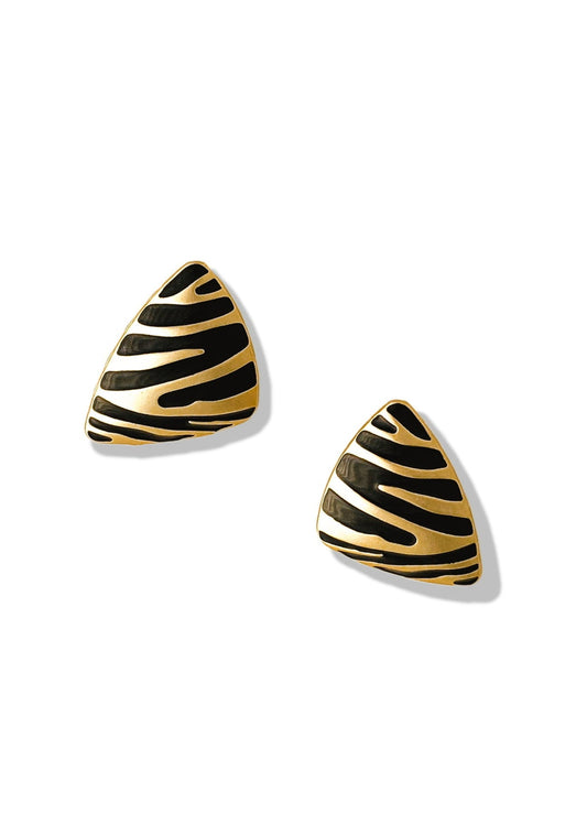 Jen Stripes Zebra Earrings - CĀDDEE JEWELS #