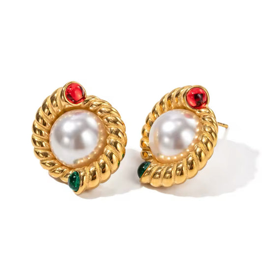 Stella Pearl Earrings - CĀDDEE JEWELS #