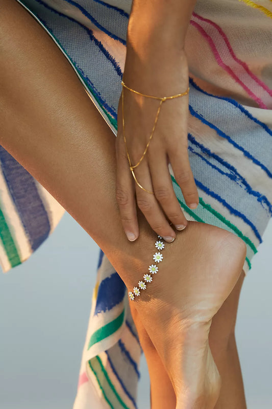 Daisy Anklet - CĀDDEE JEWELS #