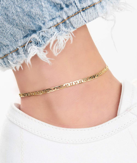 Marina Link Anklet - CĀDDEE JEWELS #