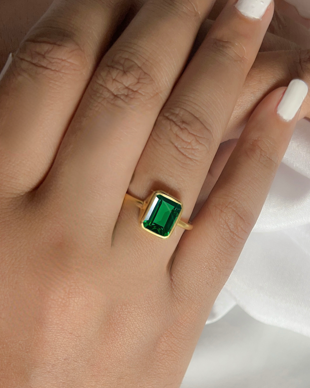 Amah Solitaire Ring - CĀDDEE JEWELS #