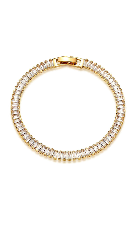 Tennis Chain Baguette - CĀDDEE JEWELS #
