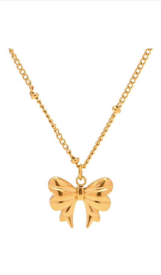 Lavish Bow Beaded Necklace - CĀDDEE JEWELS #